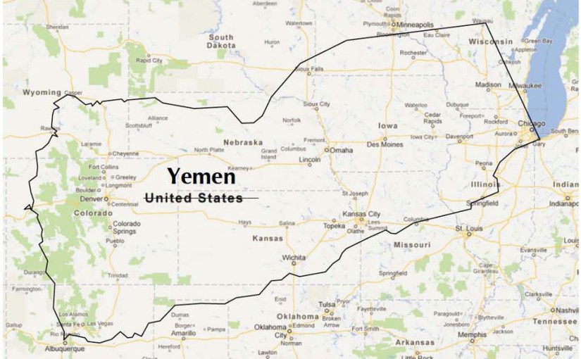 U.S. Tour (In the Shape of Yemen)
